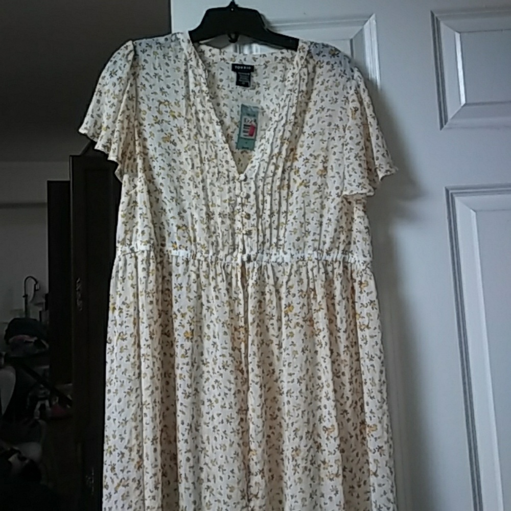 Torrid chiffon ruffle maxi